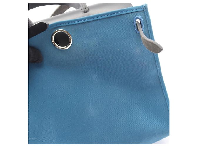 Borsa a mano Hermès Airbag Zip PM Nero Blu - vista 6