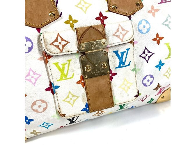 Borsa Boston Mini Speedy 30 Monogram Multicolore Louis Vuitton Bianco - vista 10