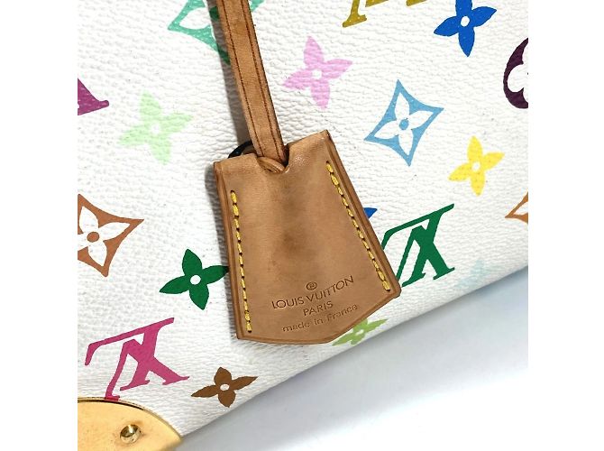 Borsa Boston Mini Speedy 30 Monogram Multicolore Louis Vuitton Bianco - vista 11