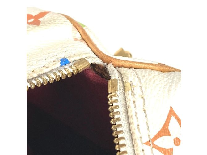 Borsa Boston Mini Speedy 30 Monogram Multicolore Louis Vuitton Bianco - vista 15