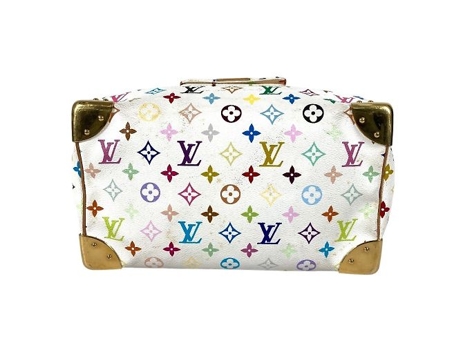 Borsa Boston Mini Speedy 30 Monogram Multicolore Louis Vuitton Bianco - vista 5