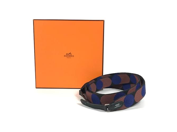 Accessorio per tracolla flipper Ball Hermès Marrone Blu - vista 14