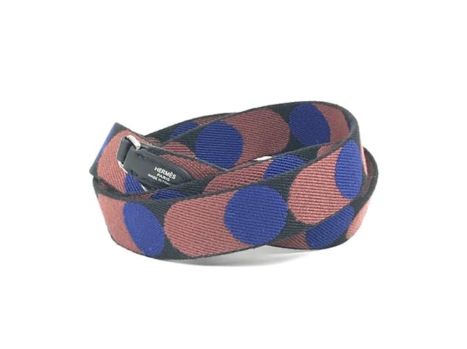 Accessorio per tracolla flipper Ball Hermès Marrone Blu - vista 3