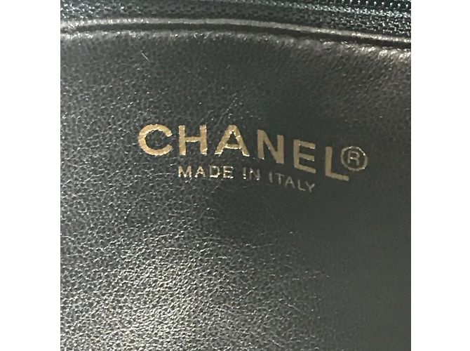 Borsa Boston Matelassé Chanel Bianco Blu navy - vista 14