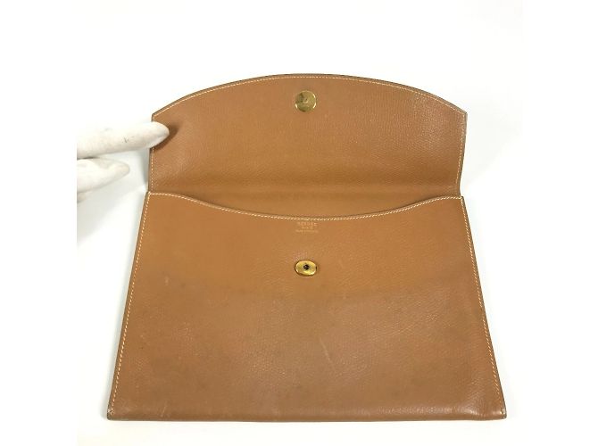Pochette Rio Vintage Hermès Marron - vue 13