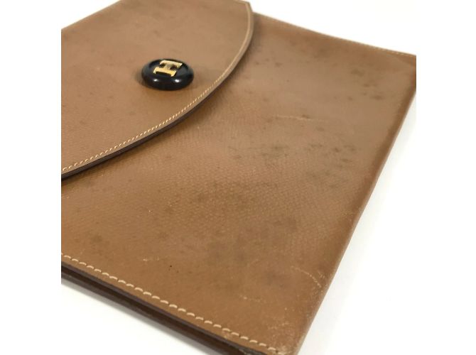 Pochette Rio Vintage Hermès Marron - vue 8