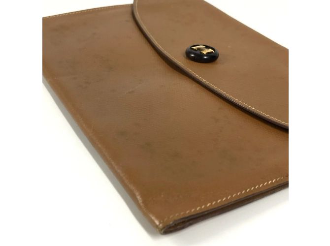 Pochette Rio Vintage Hermès Marron - vue 9