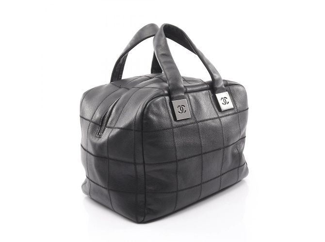Bolso Chanel Chocobar en piel de ternera negra Negro - vista 2