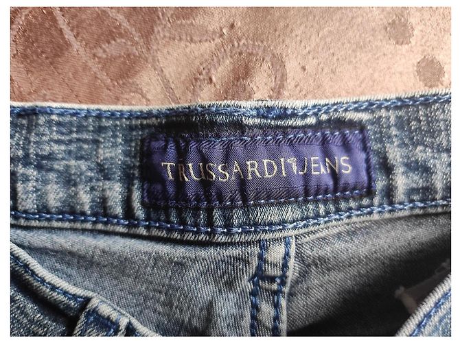 Trussardi Jeans Vaqueros Rectos Azul Índigo Talla 28 - vista 3