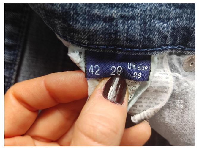 Trussardi Jeans Vaqueros Rectos Azul Índigo Talla 28 - vista 5