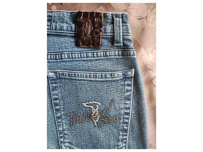 Trussardi Jeans Vaqueros Rectos Azul Índigo Talla 28 - vista 6