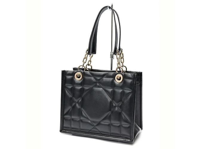 Christian Dior Essential Archicannage Quilt Calfskin Large Nero - vista 3