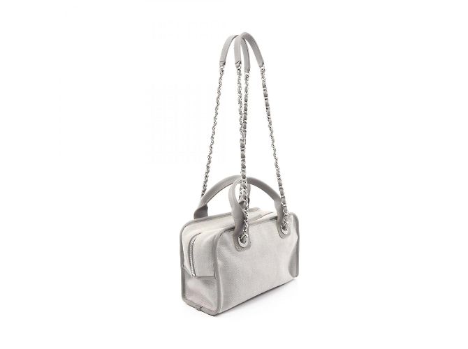 Borsa da bowling Deauville di Chanel Marrone - vista 2