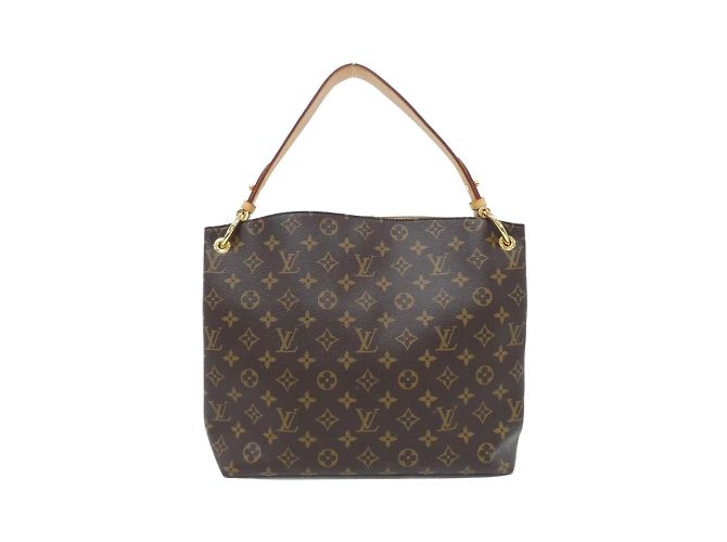 Borsa a Spalla Louis Vuitton Monogram Graceful PM M43701 Marrone Beige - vista 2