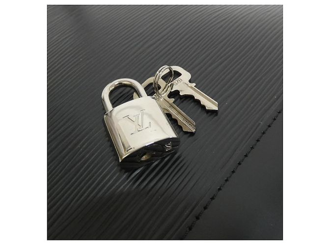 Louis Vuitton Epi Lockit M42292 Handtasche Schwarz - Ansicht 4