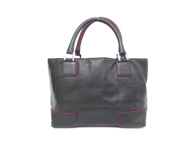 Borsa Loewe Amazona in nero e rosa - vista 2