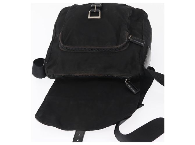 Borsa a Spalla PRADA Nylon Nero Argento Autentica 163806 - vista 17