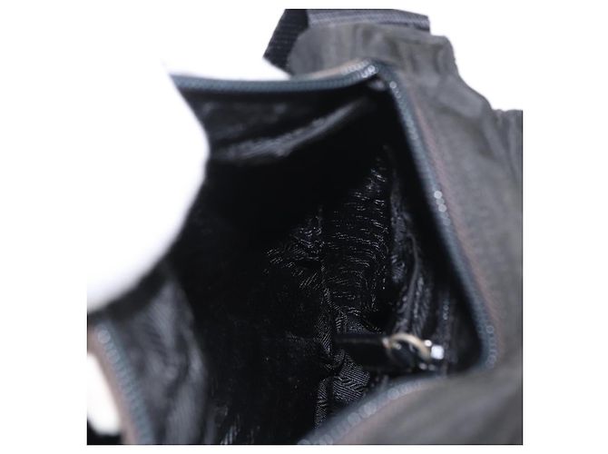 Borsa a Spalla PRADA Nylon Nero Argento Autentica 163806 - vista 23