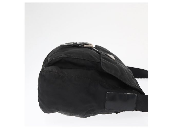 Borsa a Spalla PRADA Nylon Nero Argento Autentica 163806 - vista 4