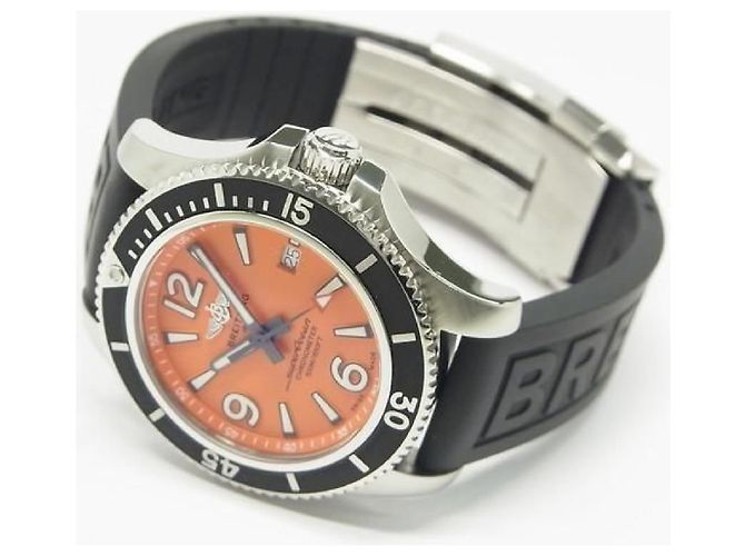 BREITLING Superocean Automatic 42 quadrante arancione per uomini Argento - vista 19