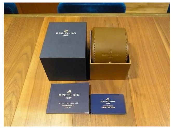 BREITLING Superocean Automatic 42 quadrante arancione per uomini Argento - vista 20