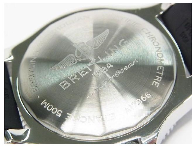 BREITLING Superocean Automatic 42 quadrante arancione per uomini Argento - vista 5