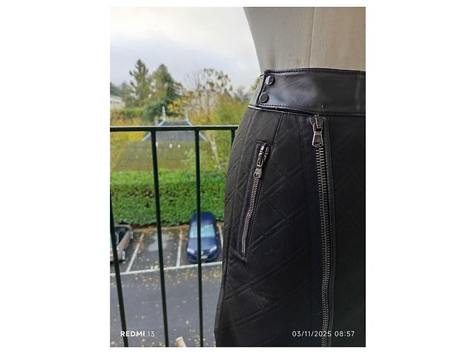Falda acolchada negra 3.1 Phillip Lim Negro - vista 2