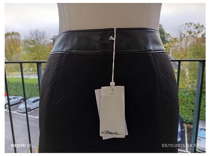 Falda acolchada negra 3.1 Phillip Lim Negro - vista 7