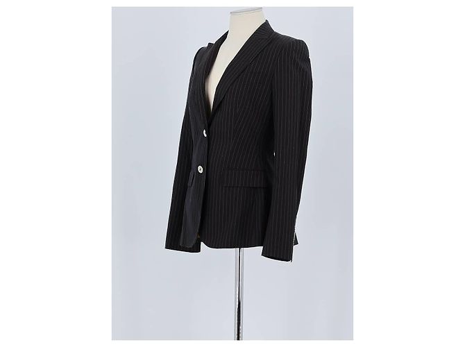 D&G Blazer in cotone marrone - vista 4