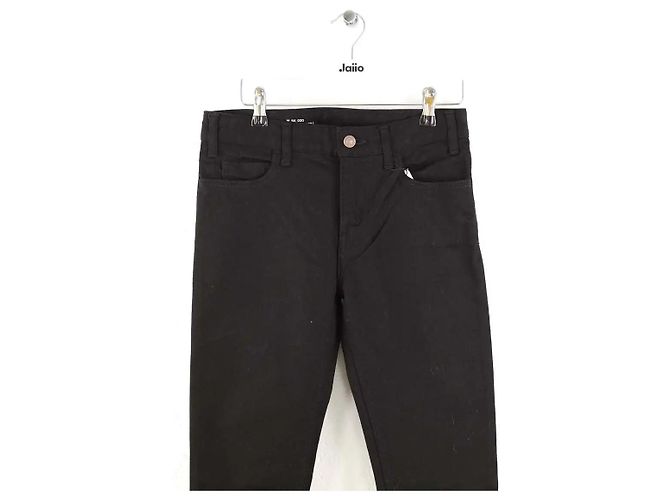 Céline Jeans slim in cotone nero - vista 2