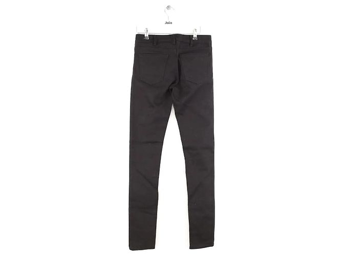 Céline Jeans slim in cotone nero - vista 3