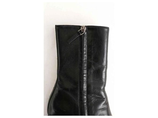 Nodaleto Botas de cuero negro - vista 5