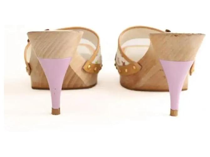 Louis Vuitton Mule in pelle bianche Bianco - vista 2