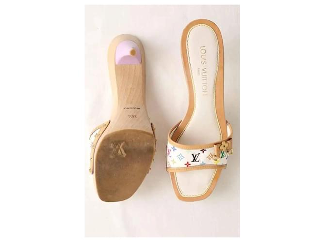 Louis Vuitton Mule in pelle bianche Bianco - vista 8