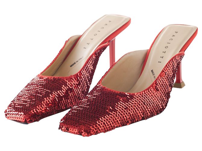 Cesare Paciotti Zapatos de Tacón de Lentejuelas Rojas Paciotti - vista 2