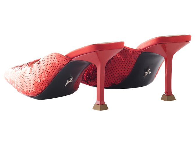 Cesare Paciotti Zapatos de Tacón de Lentejuelas Rojas Paciotti - vista 3