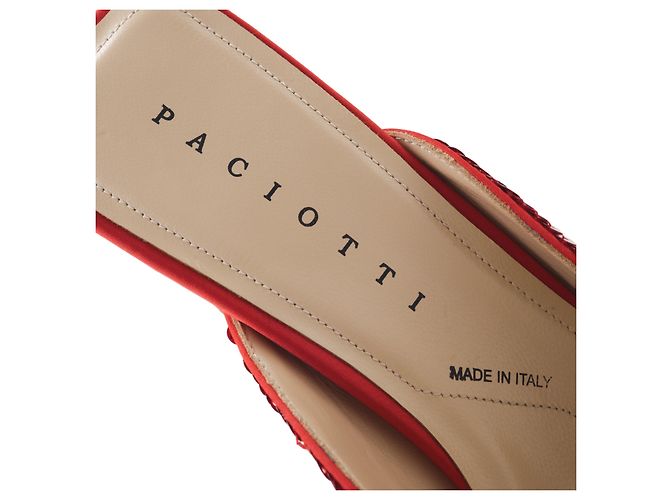 Cesare Paciotti Zapatos de Tacón de Lentejuelas Rojas Paciotti - vista 5