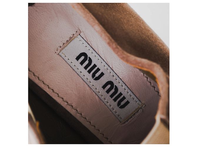 Miu Miu Pumps mit Keilabsatz Braun - Ansicht 4
