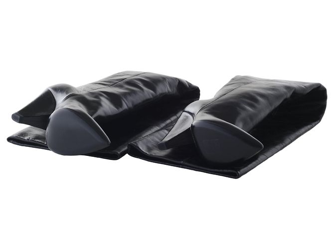 Autre Marque Stivali in pelle Niki al ginocchio Saint Laurent Nero - vista 5