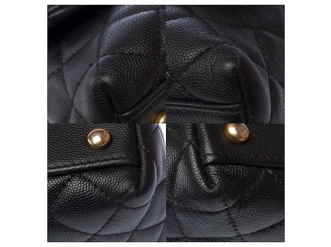 Borsa CHANEL Coco Handle in Pelle Nera - 103193 Nero - vista 13