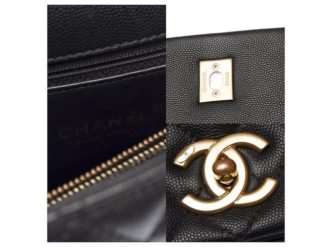 Borsa CHANEL Coco Handle in Pelle Nera - 103193 Nero - vista 7