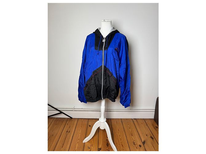 Giacca a vento vintage Givenchy L Blu Nero - vista 14