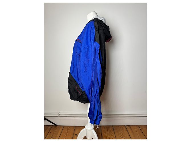 Giacca a vento vintage Givenchy L Blu Nero - vista 3