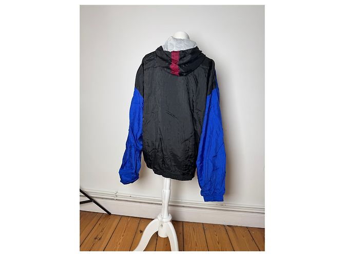 Giacca a vento vintage Givenchy L Blu Nero - vista 4