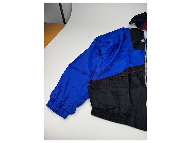 Giacca a vento vintage Givenchy L Blu Nero - vista 6