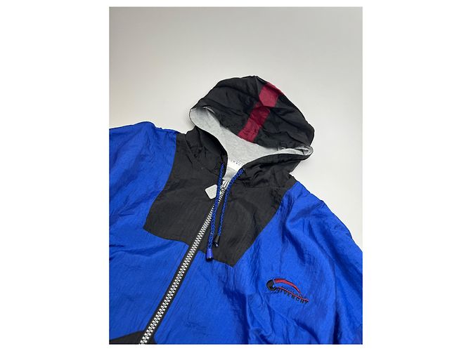 Giacca a vento vintage Givenchy L Blu Nero - vista 7