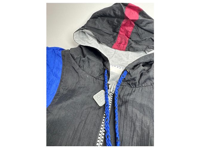 Giacca a vento vintage Givenchy L Blu Nero - vista 9