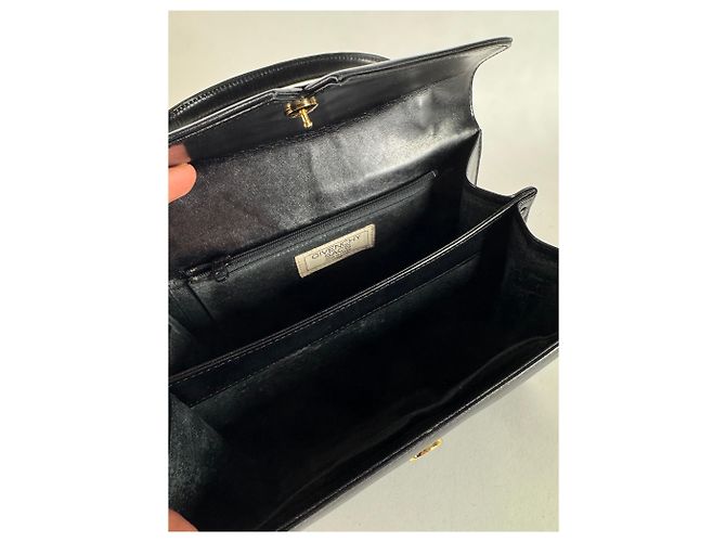 Vintage Givenchy Lederhandtasche Schwarz - Ansicht 11