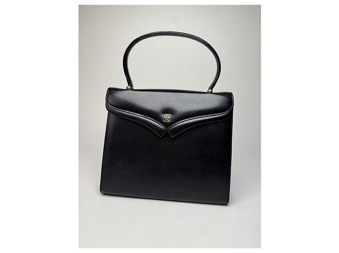 Vintage Givenchy Lederhandtasche Schwarz - Ansicht 13