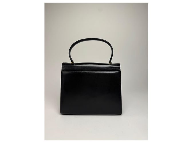 Vintage Givenchy Lederhandtasche Schwarz - Ansicht 14